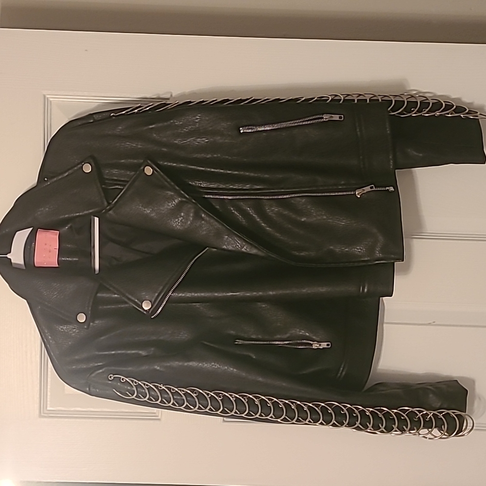Faux leather jacket